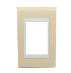 Placa 4X2 3 Posicoes Branco/Areia