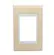Placa 4X2 3 Posicoes Branco/Areia