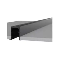 Perfil De Embutir Modular Preto 2M Luminatti