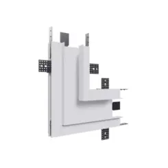 Conector No Frame Wide Branco Parede-Parede Luminatti