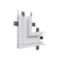Conector No Frame Wide Branco Parede-Parede Luminatti