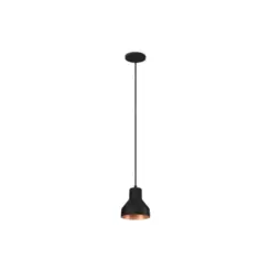 Pendente Viena Preto Cobreado 1L Kin