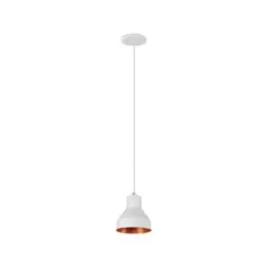Pendente Viena Branco Cobreado 1L Kin