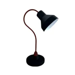 Luminaria Viena Preta Cobre Haste Cobre Kin