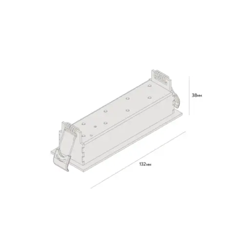 Luminaria Embutir Pontual Fixo 10W 2700K Picco Borda Interlight