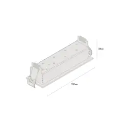 Luminaria Embutir Pontual Fixo 10W 2700K Picco Borda Interlight