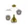Pendente Nepal Dourado Champanhe Kin