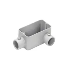 Condulete Aluminio Cinza ( LL ) 3/4" Tampa Cega Vedada PVC BSP Wetzel