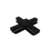 Conector ( X ) Para TrIlhos Sobrepor Preto Luminatti