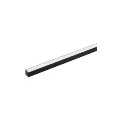 Perfil Sobrepor Preto Difusor Branco 3M Luminatti