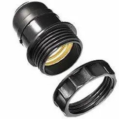 Soquete Universal Preto + Arruela 2A - 250V Marcai