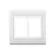 Placa 4X4 6 Posicoes Style Acetinado Branco