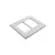 Placa 4X4 6 Posicoes Style Acetinado Branco