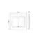 Placa 4X4 6 Posicoes Style Acetinado Branco