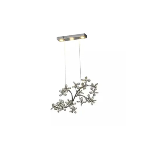 Pendente Led Metal Cristal Geneses 15W 3000K Hevvy