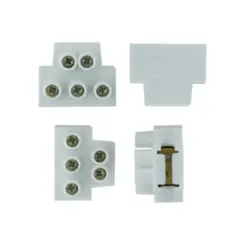 Kit Conector C/4 Pecas 3 Saidas 20A + 1 Saida 2P+T Laranja Eletrofita