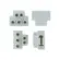 Kit Conector C/4 Pecas 3 Saidas 20A + 1 Saida 2P+T Laranja Eletrofita