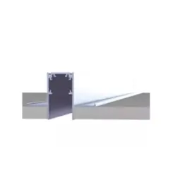 Perfil De Embutir Modular Branco 1M Luminatti