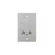 Placa Piso Leve 4X2 Inox Alto Brilho P/2Rj45 Olivo