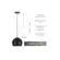 Pendente Aruba Preto Kin