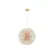 Pendente 80cm E14×24 Metal+Cristal Rose Cabo:2M