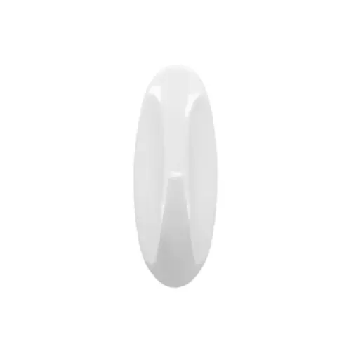 Gancho Ambar De Plastico Branco M TekBond