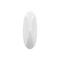 Gancho Ambar De Plastico Branco M TekBond