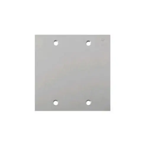 Placa Piso Leve 4X4 Inox Alto Brilho Cega Olivo