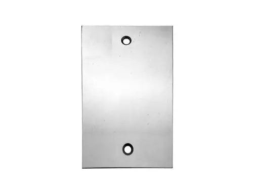 Placa Piso Leve 4X2 Inox Alto Brilho Cega Olivo