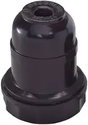 Soquete Para Abajur Preto + Arruela 2A 250V Marcai