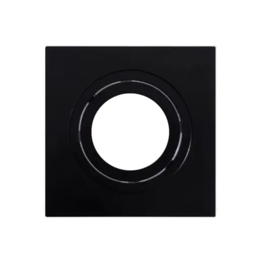 Spot Embutir Quadrado Face Plana Dicroica Pt 100X100X35MM Save Energy