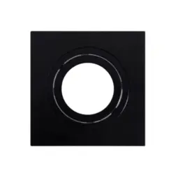 Spot Embutir Quadrado Face Plana Dicroica Pt 100X100X35MM Save Energy