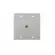 Placa Piso Leve 4X4 Inox Alto Brilho C/ Furo Central Olivo