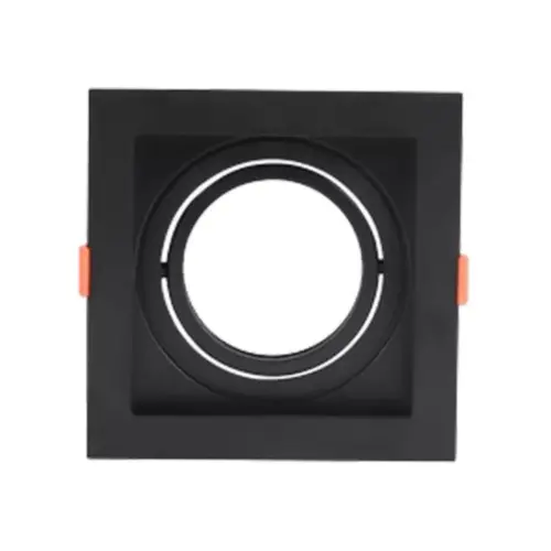 Spot Quad De Emb Recuado Preto Par20 Luminatti