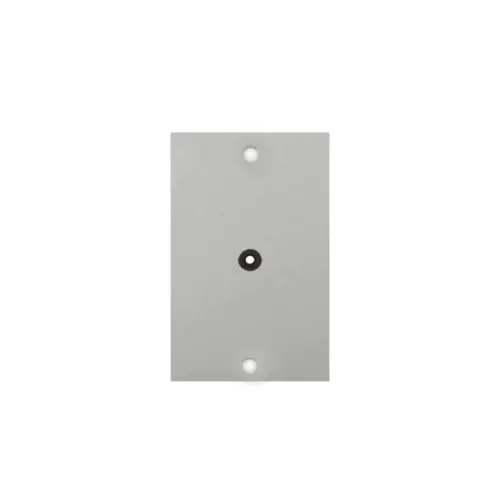 Placa Piso Leve 4X2 Inox Alto Brilho C/ Furo Central Olivo