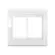 Placa 4X4 6 Posicoes Premium Branco Alto Brilho