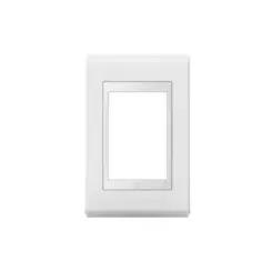 Placa 4X2 3 Posicoes Style Acetinado Branco