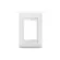 Placa 4X2 3 Posicoes Style Acetinado Branco