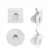 Balizador Mini Ion Redondo 3W 3000K IP65 Branco Led Art
