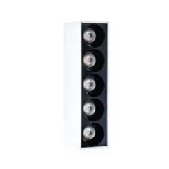 Spot Iris Sobrepor La-3272 10 Watt Branco/Preto 3000K - Bivolt Led Art