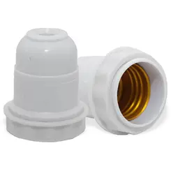 Soquete Universal Branco + Arruela 2A 250V Marcai