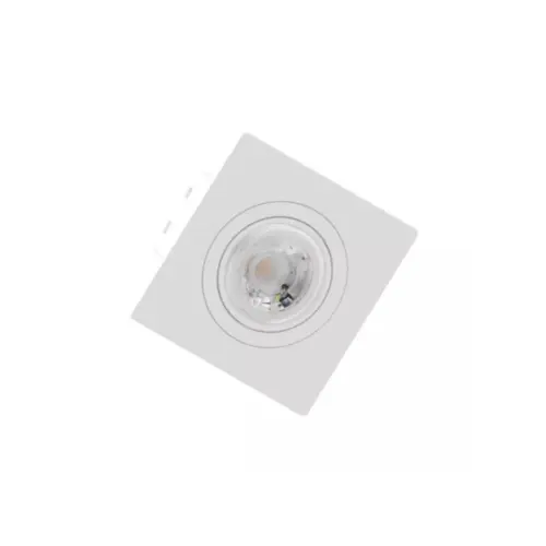 Spot de Embutir Face Plana Quadrado Quadrado Par20 Pt 130X130X35Mm Save Energy