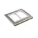 Placa 4X4 6 Postos Champagne C/ Branco