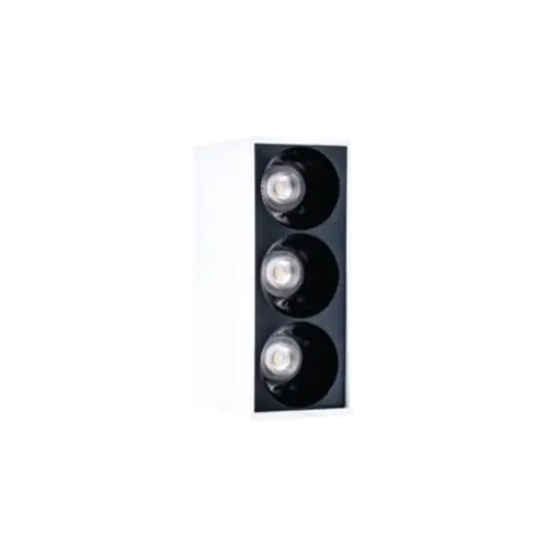 Spot Iris Sobrepor La-3252 6 Watt Branco/Preto 4000K - Bivolt Led Art