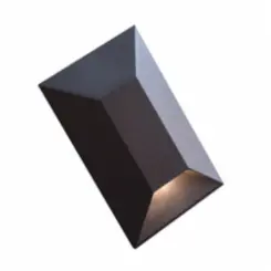Balizador Onix Vertical 1W 3000K LA-208 Bivolt Preto Led Art