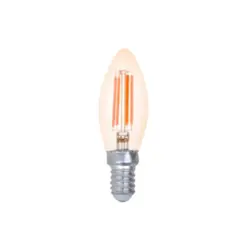 Lampada Led Filamento Clear C35 4W 2400K E14 Bivolt Nordecor
