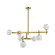 Pendente Romai Ori 7xG9 12CM Dourado Nordecor