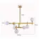 Pendente Romai Ori 7xG9 12CM Dourado Nordecor