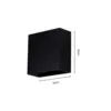 Arandela Led Dron IP65 4W 3000K Preto Nordecor