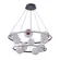 Pendente Led Hoop Duo 10xE27 86W 3000K 15CM Preto e Cobre Nordecor